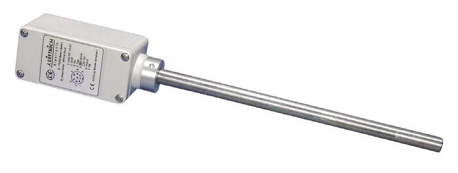 2. Design of the oxygen measuring system The oxygen sensor is mounted in the head of the bar probe and is protected by a stainless-steel sintered disk which serves as a flame back-flash stop.
