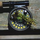 Reels or spools employed for dispensing and retrieving line attached to arrows and spears used in fishing Fly fishing lines and other fishing lines not