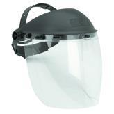 particles, polycarbonate lens, indirect ventilation, meets ANSI and OSHA specifications Face shield