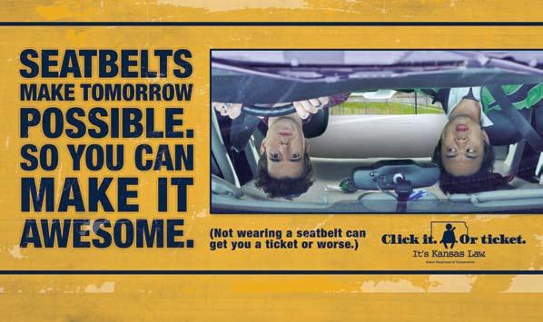 Data Points 1. Buckle them in, then buckle up. Save lives. In crashes, fatalities fall when drivers and riders buckle up.