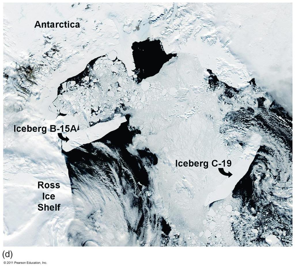 Antarctica glaciers cover