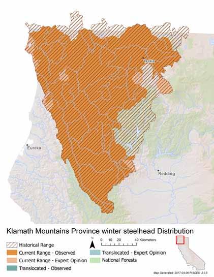 3 Lack of strong, coordinated protection for wild stocks, combined with reductions in habitat associated with climate change, will continue to negatively impact KMP winter steelhead.