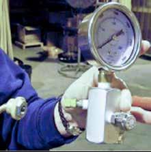 Do not overtighten gas cock has a replaceable copper sealing washer. (G2522-A034) 12.