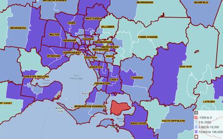 16 CYCLING VICTORIA STATE FACILITIES STRATEGY 2016-2026 Figure 2 Population Changes in Metropolitan Melbourne to 2026 (SRV) Figure 3 Population Changes in Regional Victoria to 2026 (SRV) Metropolitan