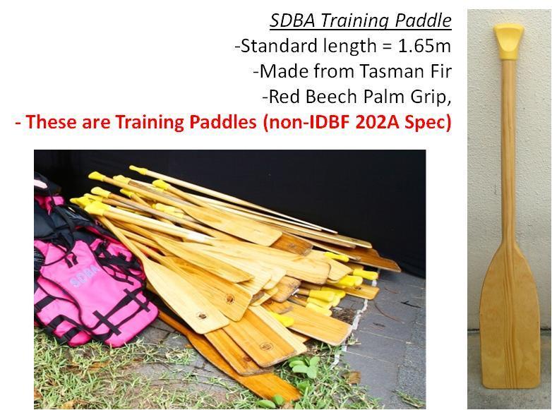 ii. Alternatively, The Organizers will provide a set of SDBA trainingstandard paddles to the International Team upon request. 6 STEERSPERSON 6.