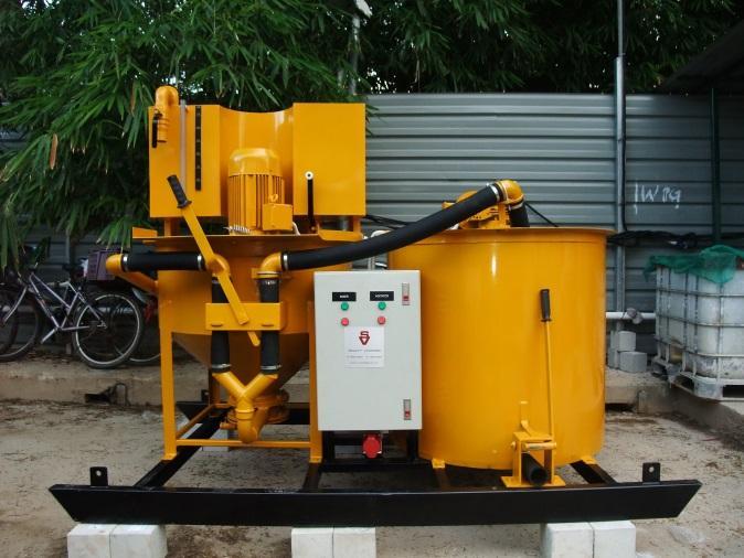 SV6065D Diesel-operated SV65 High Speed Colloidal Grout Mixer complete with Water Tank, SV60 Low Speed Grout Paddle