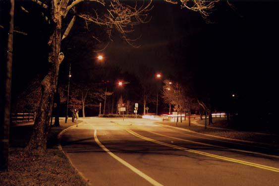 symmetrically around the roundabout as shown in Figure 2. It provides a good illustration of uniform lighting of the circulatory roadway.