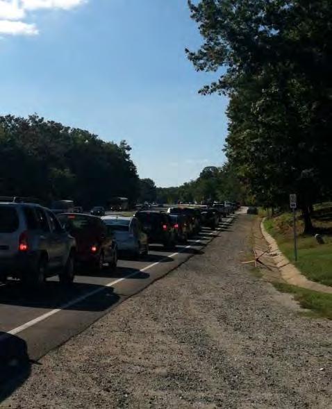 Old Bridge Road (Occoquan Road to Prince William Parkway): Old Bridge Road includes 4 6 lanes, has a 45 mileper hour (MPH) speed limit, and carries between 35,000 and 48,000 vehicles per day.