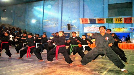 been conveyed from Maharashtra by young kung fu player Master Dhammadeshna, among the