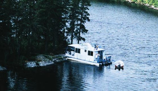 NORTHERN LIGHTS SERIES Each houseboat includes a tow-behind fishing boat. Since a boat and motor are required with each houseboat rental, you may either bring a boat/motor or rent one from us.