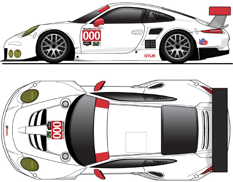 GT Le Mans Fig 1C Number Panels - 14 H x 13.5 W. - Number panels must match series design and color. Changes or additional designs prohibited (i.e. stylized numbers).