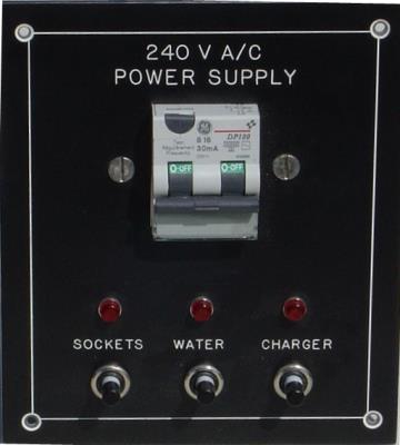 supply. - Isotherm Fridge. - Double 240v socket outlet from Shorepower.