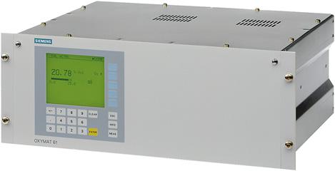 Siemens AG 06 OXYMAT 6 Overview The measuring principle of the OXYMAT 6 gas analyzers is based on the paramagnetic alternating pressure method and is used to measure oxygen in gases in standard