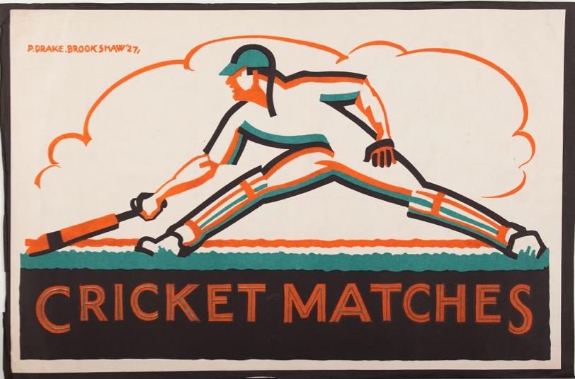 235. CRICKET MATCHES POSTER I Colour lithograph used as a poster for London