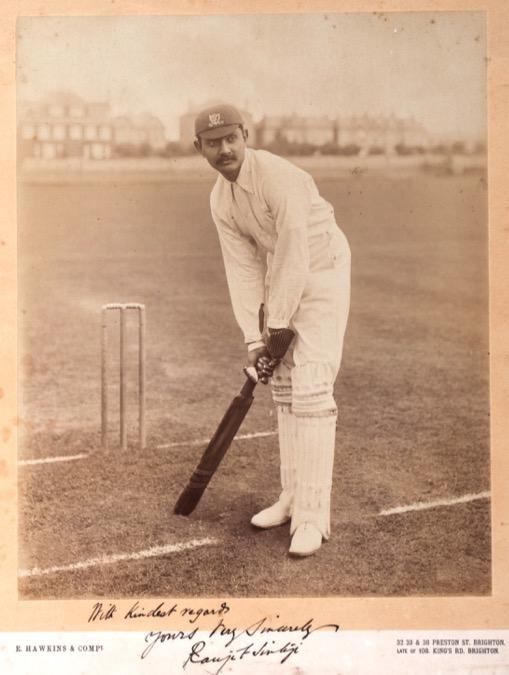 950 above right: Large sepia photograph by Stearns of Cambridge, signed by Ranji,