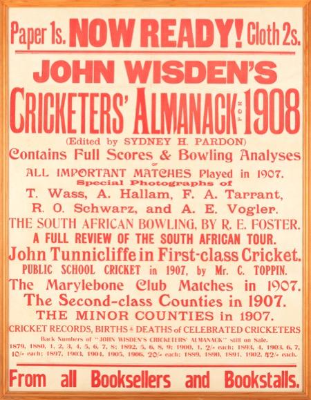 c1921 Centre right 1908 Almanack poster, 43cm x 56cm 525 each 228.