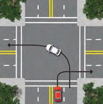 Dual Left or Right Turn Lanes Multiple lanes may turn in the same direction at the same time when lane use control