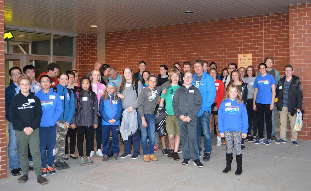 OFF THE BLOCKS CBAC Newsletter CBAC Swimmers of the Month: November 2017 Bluephins Volunteers Many thanks to the Bluephins swimmers who volunteered to collect food during the Charlottetown Y s Men s
