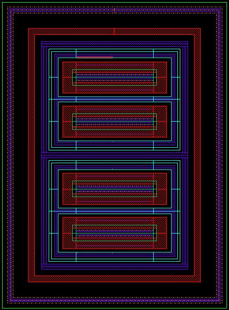 C11HV Device Layout View A lot of space is needed for isolating high voltages. An area-saving technology requires careful optimization of the edge termination.