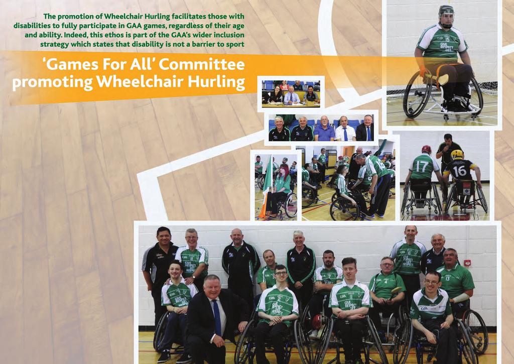 Leinster Wheelchair Hurling Team Will O Meara, Conor Nolan, Alex Hennebry, Jonathan Ellis, Gary Reilly, Garret Culliton, Shauna Morgan, Tom Carey, Paul Tobin and Lorcan Madden.