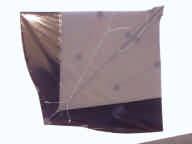 This projection Manny figured is enough to reduce the kite's rate of spin and the smoothness of the kite's spin.