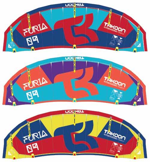 Takoon Furia The FURIA is intended for any riders looking for a fast and agile kite. Freeride, freestyle, wave, speed, it will satisfy you in every area.