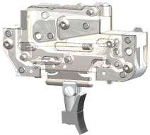 Adjusting the trigger blade: Loosen the locking screw.