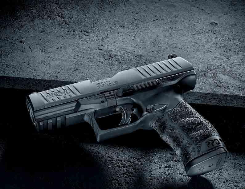 HIGH POWERED PERSONAL PROTECTION. The PPQ in 45 Auto highlights a benchmark for the PPQ line and fills a gap in the caliber lineup. The 45 has an overall length of 7.4 inches, features a 4.