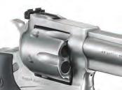 Easy sighting with readily replaceable colored front blade sight insert and adjustable rear sight with white outline.