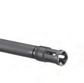 Patented Barrel Nut and Delta Ring allow easy one-person service of the heat-resistant glass-fi lled nylon handguard. The design accepts most standard carbine-length handguards.