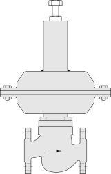 Reducing valve must be installed in a horizontal pipe and the direction of the flow should be in the same direction that shows the valve body.