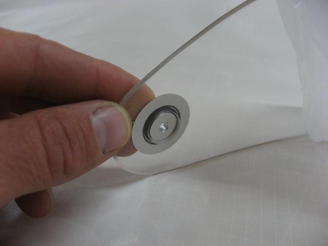 Place the rubber O-ring into its position on the aluminium disc.