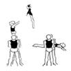 Level 7 Men s Group 1A 1B Top performs candlestick with shoulders in base s hands on straight arms of base top can perform tuck, pike or straddle on straight arms of base.