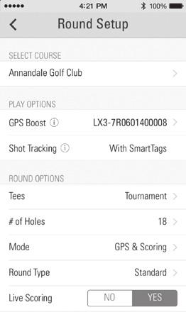 7.3 SkyCaddie Mobile will load Hole #1 Your position on the course will be represented by an image of the LX3, which means the LX3 is powering the distances in SkyCaddie Mobile.