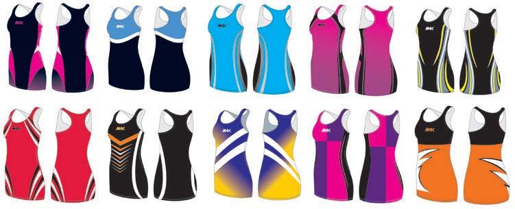 MKK FULLY SUBLIMATED NETBALL SHIRT Our netball dresses come with two fabric options. Cut and sewn fabrics are comfortable and lightweight.