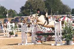 Hunter Over Fences In most hunter over fences classes, the horse is asked to jump a course of obstacles (approximately eight jumps) ranging anywhere from a few inches to 4 feet in height, depending