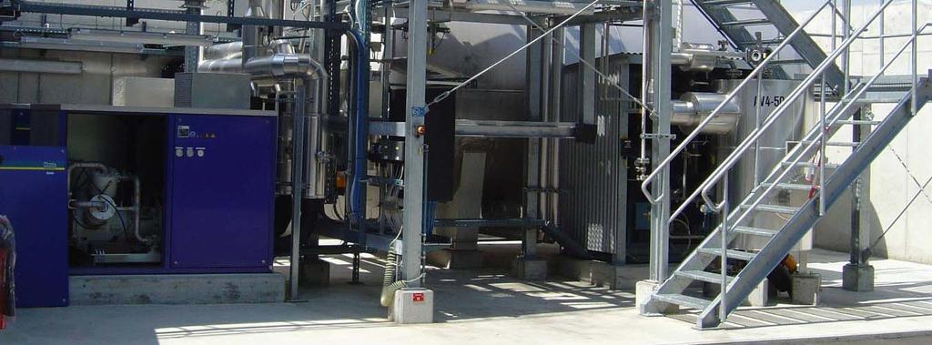 process gas is compressed to condensate the
