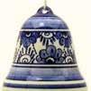 DeWit Handpainted Delft Christmas Items Bell Ornaments