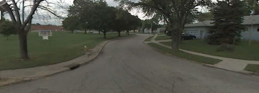 f. Both curb ramps at the intersection of Spinning Road and Chesterfield Circle are missing truncated domes. g.