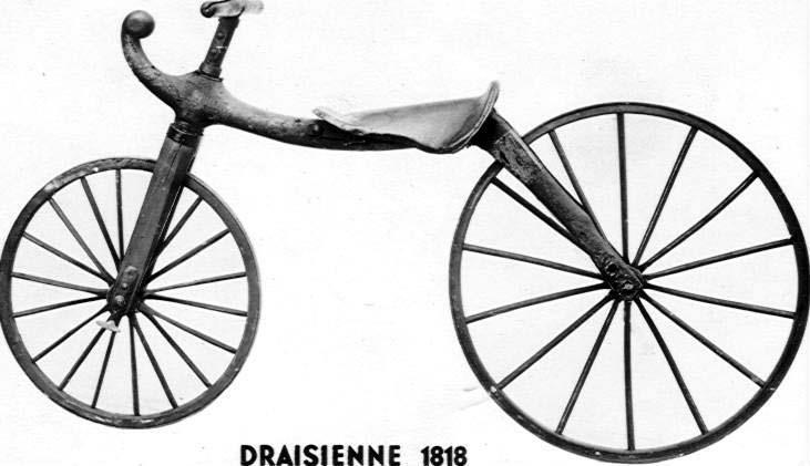 2 Figure 1.1: The Draisienne A Scottish blacksmith named Kirkpatrick Macmillan had introduce the first true bicycle, Velocipede in 1839 (see in Figure 1.2).
