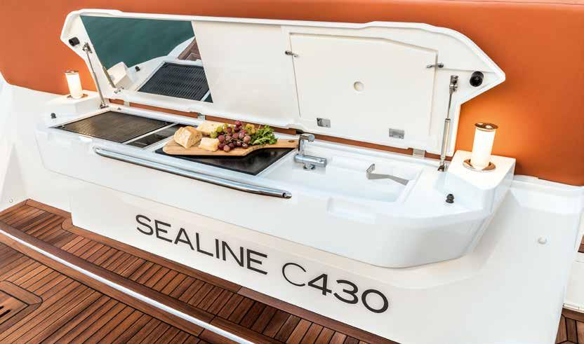 Enjoy a special lifestyle on board thanks to the barbecue