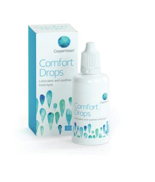 Comfort Drops Lens Care Eye drops Comfort Drops eye drops Designed to add comfort to daily life activities such as computer work, reading, watching TV and night time driving an everyday product