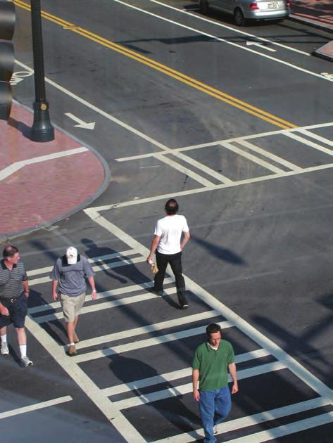 Unless supplemented with other pedestrian safety countermeasures, crosswalks should not be installed across roads with over three lanes where the speed limit exceeds 40 mph and the road has either