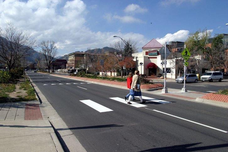 7. Pedestrian Refuge Islands Definitions: A median is an area between opposing lanes of traffic, excluding turn lanes.