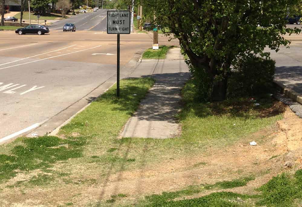 Pedestrian Environment: Corridors Sidewalk Gaps Even short gaps in the