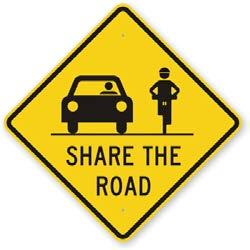 accommodate bicyclists. On rural roadways with lower traffic volumes, cyclists can share the roadway with motorists without widened shoulders.