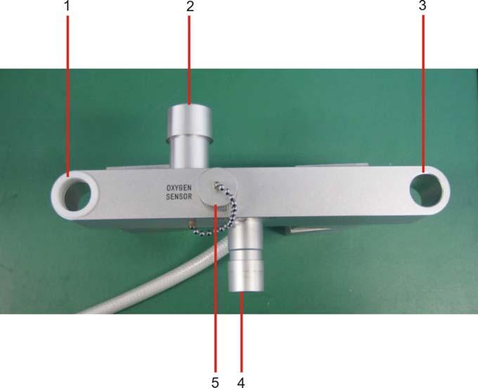 4 Changeover mounting arm (optional) As an option, the anesthesia system can be equipped with a changeover mounting arm. At the fresh gas outlet of this mounting arm a circuit system ISO 1 (Art.Nr.