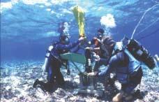 a popular dive site. The buoys were installed as a joint effort between Port Operations and the Base Dive club.