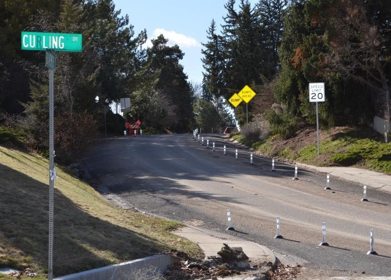 Completely eliminating cut-through traffic on Lower Braemere Road would require closing vehicle access to Lower Braemere Road from Curling Drive but would cut off important connectivity between the