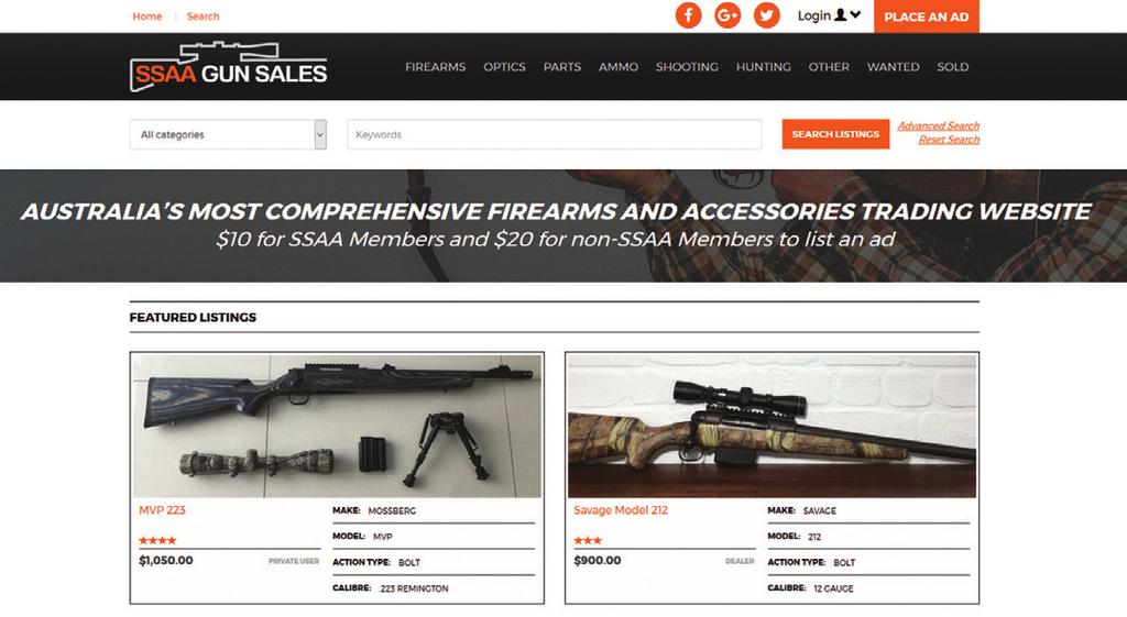 ssaagunsales.com Since launching in May 2016, SSAA Gun Sales has proved to be a huge hit for firearm enthusiasts in Australia.